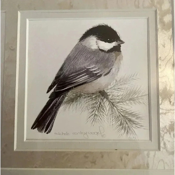 Michele Conley Vogel Bird Prints  4.5”  Prof. Framed  in 15”x15” Michaels Frame - Picture 2 of 9